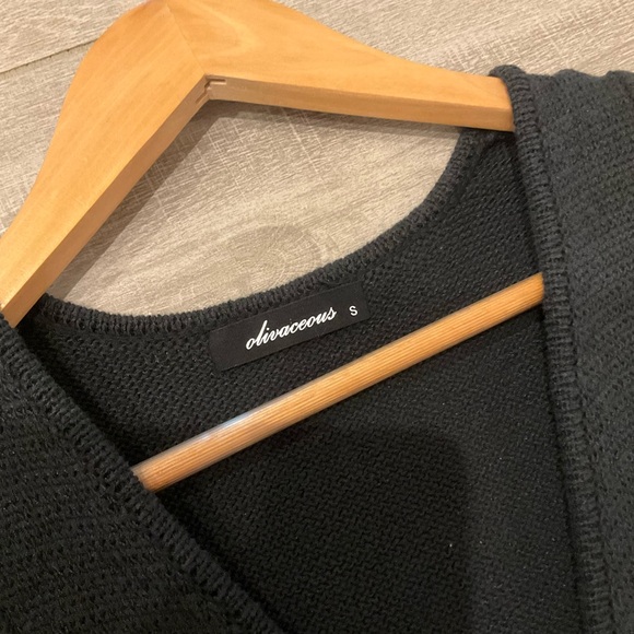 Olivaceous Sweater Cutout Dress - Picture 3 of 4